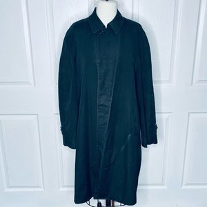 London Fog by Reeves Maincoats Black Trench Coat 40 Reg